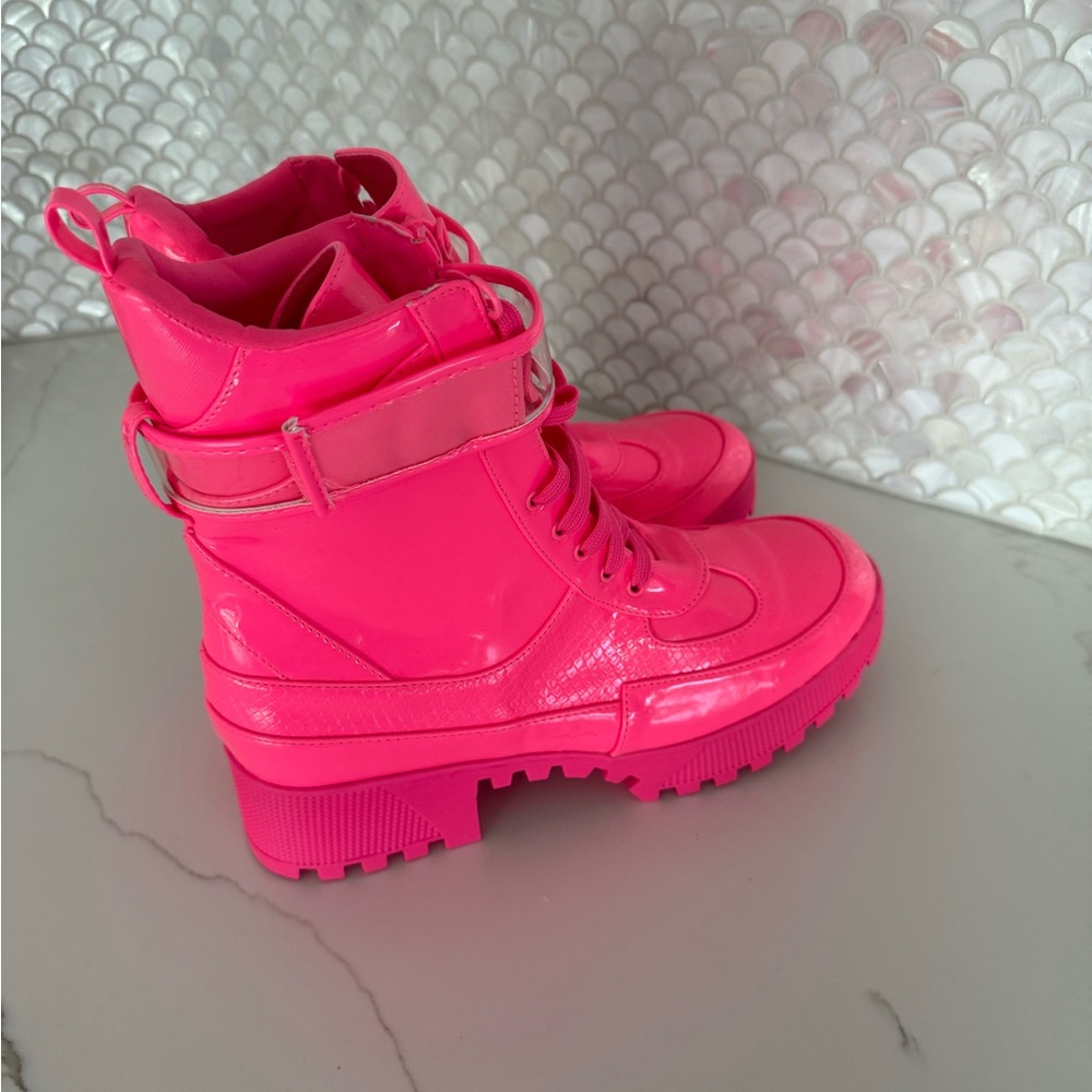 Vibrant Pink Women's Boots